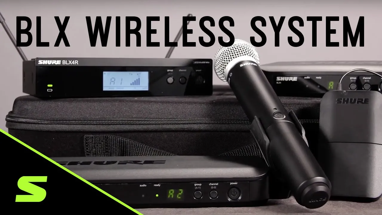 Product video thumbnail for RCF EVOX-8 Portable PA System with Shure BLX24 PG58 Wireless Mic System