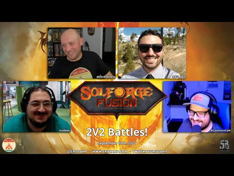 Solforge Fusion - 2V2 Battles w/ Scadeau of Stoneblade, Cam, & Bill!