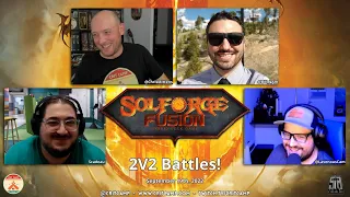 Solforge Fusion - 2V2 Battles w/ Scadeau of Stoneblade, Cam, & Bill!