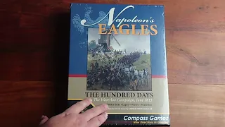 Napoleon's Eagles 2: The Hundred Days from Compass Games - Unboxing and Initial Impressions