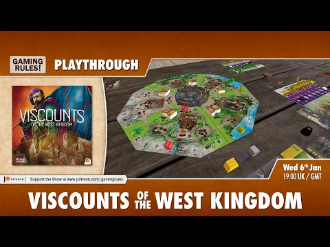Viscounts of the West Kingdom: 3-player playthrough