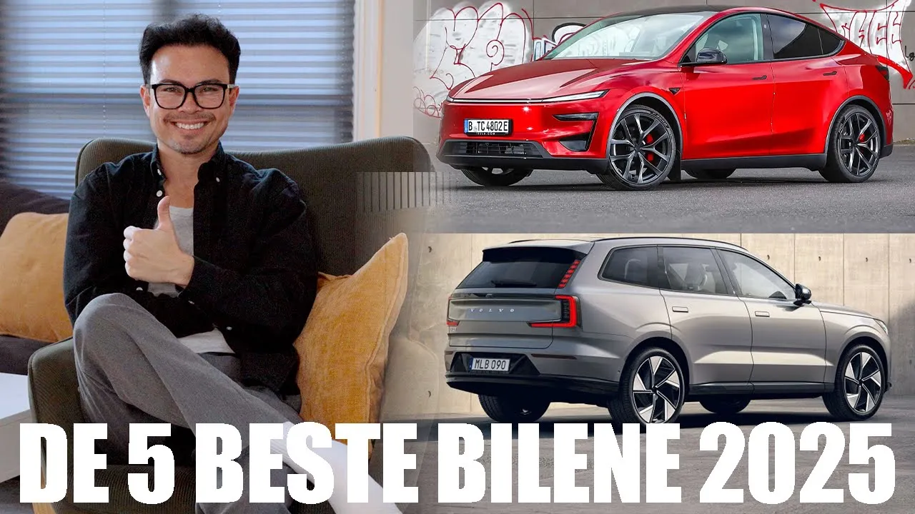 TOPP FEM BESTE biler jeg testet i 2025!