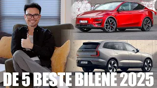 TOPP FEM BESTE biler jeg testet i 2025!