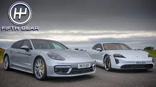 Porsche Panamera vs Taycan - Test 1 Road Manners | Fifth Gear