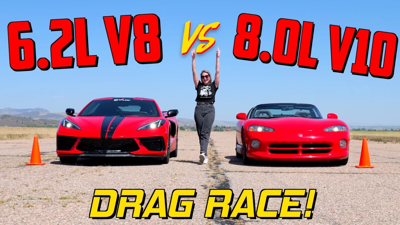 Old Takes On New: Dodge Viper vs Chevy Corvette Drag Race!