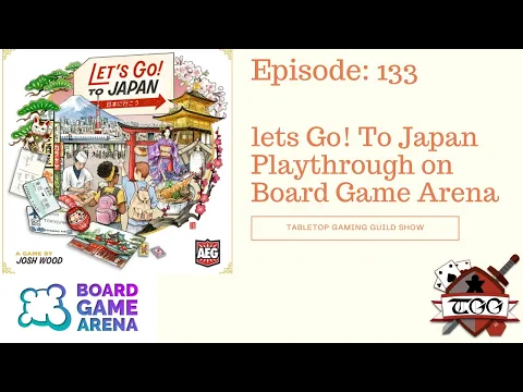 Lets Go! To Japan Playthrough on Board Game Arena