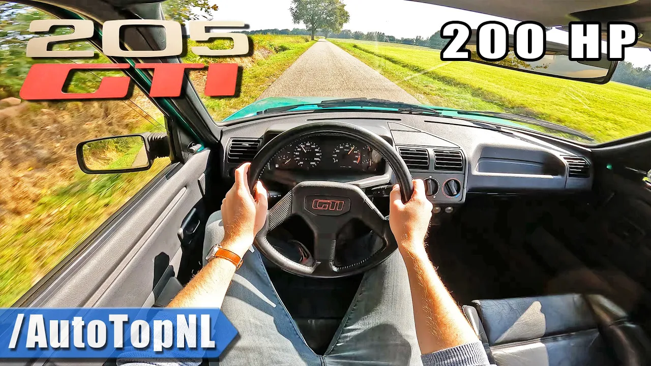 PEUGEOT 205 GTi *2.0 ENGINE SWAP* POV Test Drive by AutoTopNL