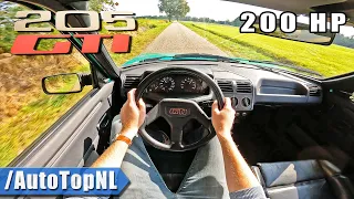 PEUGEOT 205 GTi *2.0 ENGINE SWAP* POV Test Drive by AutoTopNL