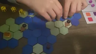 Blue Warships Chasing Green Merchant