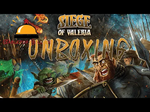 Unboxing Siege of Valeria, the first solo board game in the Valeria Universe, a tower defense game.