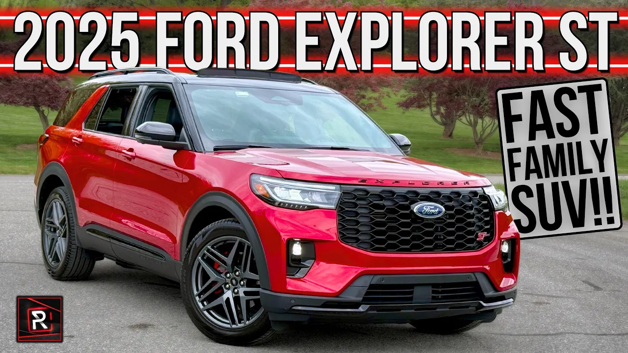 The 2025 Ford Explorer ST Is A Sporty Twin-Turbo 3-Row Family SUV For Rad Parents