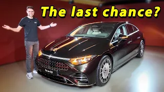 Finally the S-Class EV? 2027 Mercedes EQS facelift with steer-by-wire test!