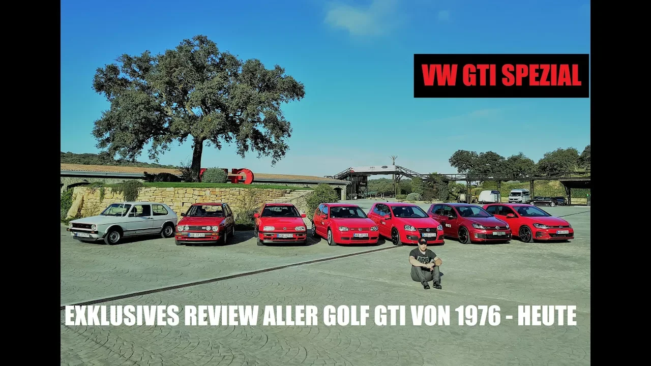 VW GTI - Alle Golf GTI aus 42 Jahren! GERMAN