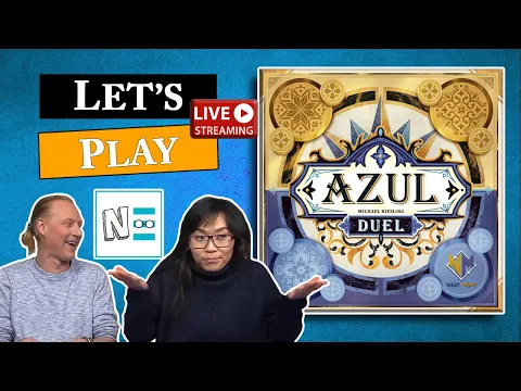 Let's Play AZUL DUEL - Live Board Game Playthrough & Review e162