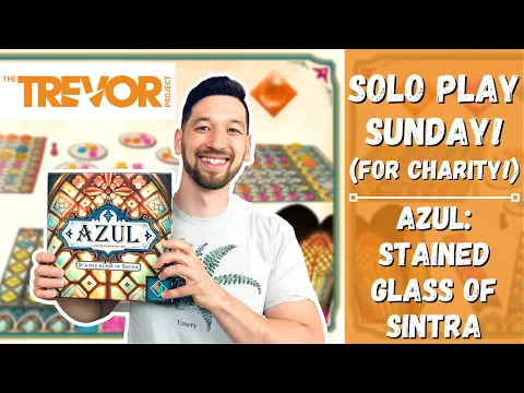 Solo Play Sunday: Azul: Stained Glass of Sintra! (Solo Teach and Full Playthrough)