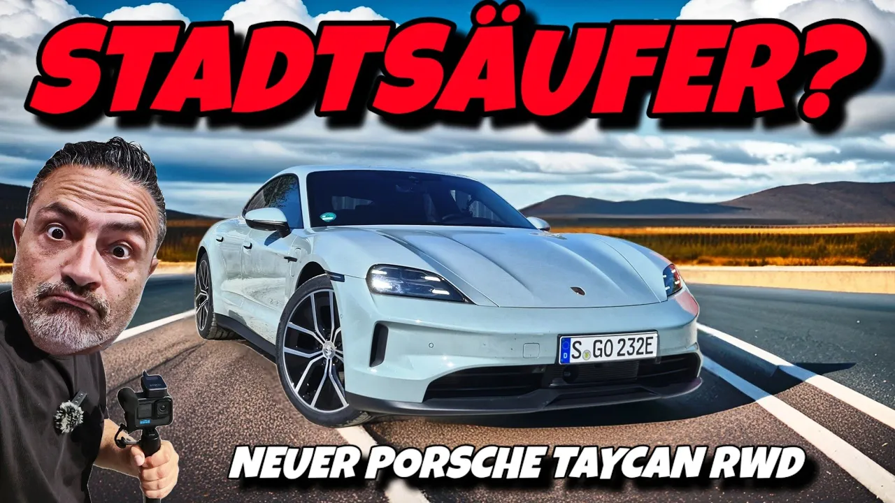 Das verbraucht der neue Porsche Taycan mit Heckantrieb in der Stadt!