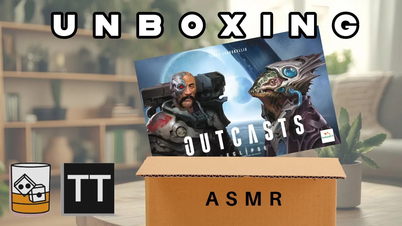 Eclipse Second Dawn for the Galaxy: Outcasts Expansion - Satisfying ASMR Board Game Unboxing