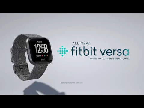 Video zu Fitbit Versa Black/Aluminium Black