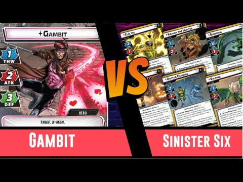 Marvel Champions | Gambit | Vs Sinister Six | Solo | Aggression | Deck Testing | Mutant Genesis