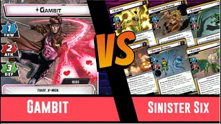Marvel Champions | Gambit | Vs Sinister Six | Solo | Aggression | Deck Testing | Mutant Genesis