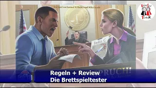 Einspruch! Duell der Anwälte von Giant Roc - Regeln + Review - Brettspiel - Die Brettspieltester