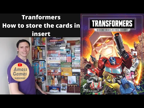 Transformers deck building game how to order the cards in the insert * AmassGames * board sleeved HD