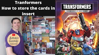 Transformers deck building game how to order the cards in the insert * AmassGames * board sleeved HD