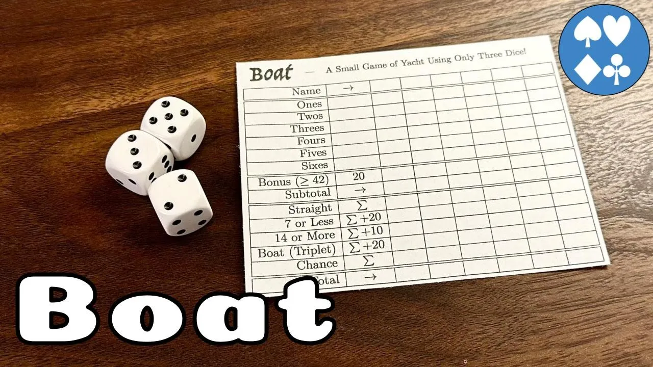 How to Play Boat | a three dice yahtzee style game