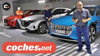 Comparativa Eléctricos: Audi e-tron, Mercedes EQC, Jaguar i-Pace SUV | Prueba | coches.net