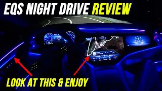 Mercedes EQS night ride REVIEW!