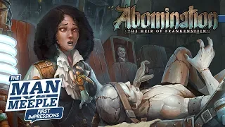 Abomination: The Heir of Frankenstein First Impressions by Man Vs Meeple