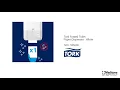 Tork Folded Toilet Paper Dispenser - White video