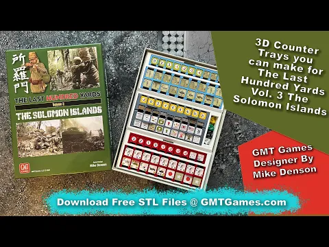 GMT The Last Hundred Yards The Solomon Islands - Counter Trays, Everything back in the box, Neatly!