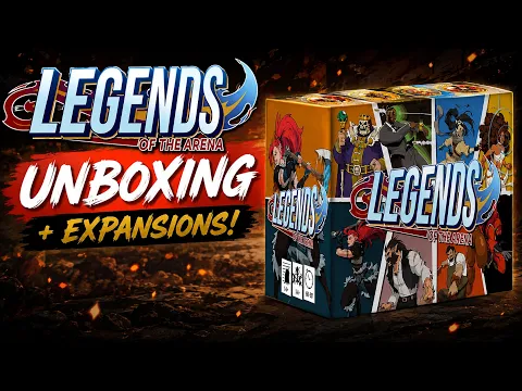 Unboxing Legends of the Arena: Knockout Brawling Board Game!
