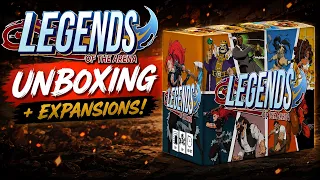 Unboxing Legends of the Arena: Knockout Brawling Board Game!
