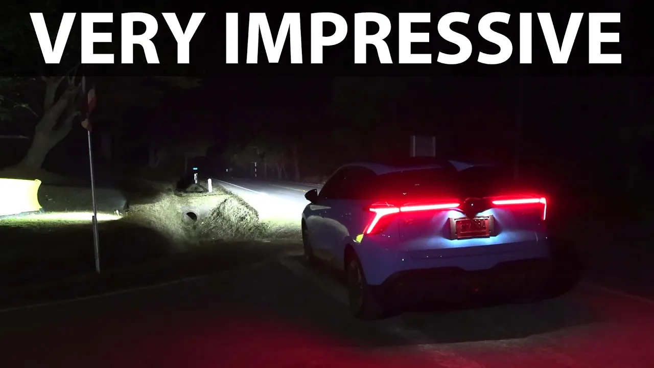 MG4 headlights test