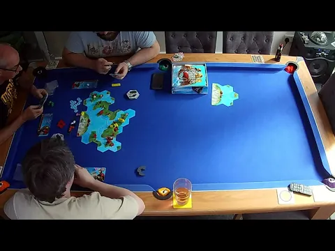 Gameplay Timelapse - Explorers of the North Sea - First Play 3 players