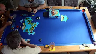 Gameplay Timelapse - Explorers of the North Sea - First Play 3 players