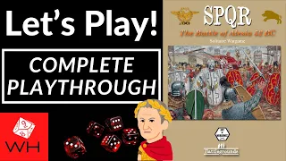 Let's Play! SPQR: The Battle of Alesia 52 BC | Ancients | Solitaire | Complete Playthrough