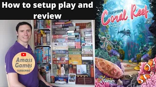 Ecosystem: Coral Reef educational board game how to setup play & review #games #amassgames #gametok