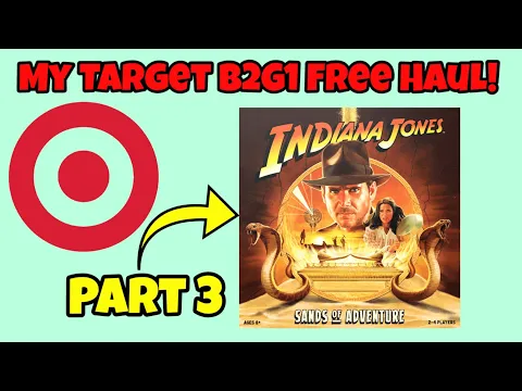 My Target B2G1 Free Haul Unboxing Part 3! Indiana Jones: Sands of Adventure
