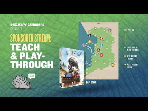 Age of Steam - Osaka - (KS) 5p Teaching & Play-through by Heavy Cardboard