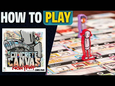 Concrete Canvas | How to Play | Learn to Play in 9 Minutes! | Area and Set Collection Board Game