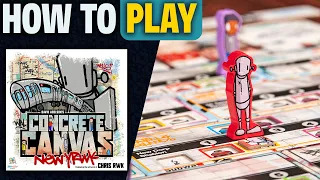 Concrete Canvas | How to Play | Learn to Play in 9 Minutes! | Area and Set Collection Board Game