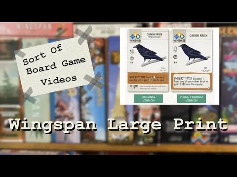 Wingspan Large Print Cards