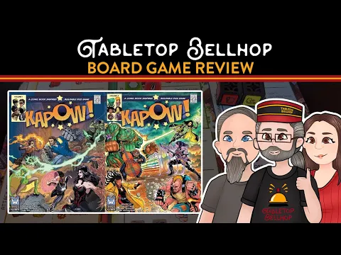 Kapow! Review, A dice building super hero battler from Wise Wizard, We look at both KAPOW! Vol 1 & 2