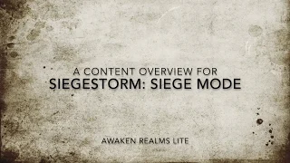A Content Overview for SiegeStorm: Siege Mode (and Gift Version)