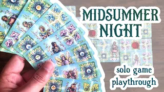 Midsummer Night Solo Card Game Playthrough: A Game of Partners, Paths, & Fairy Potions!