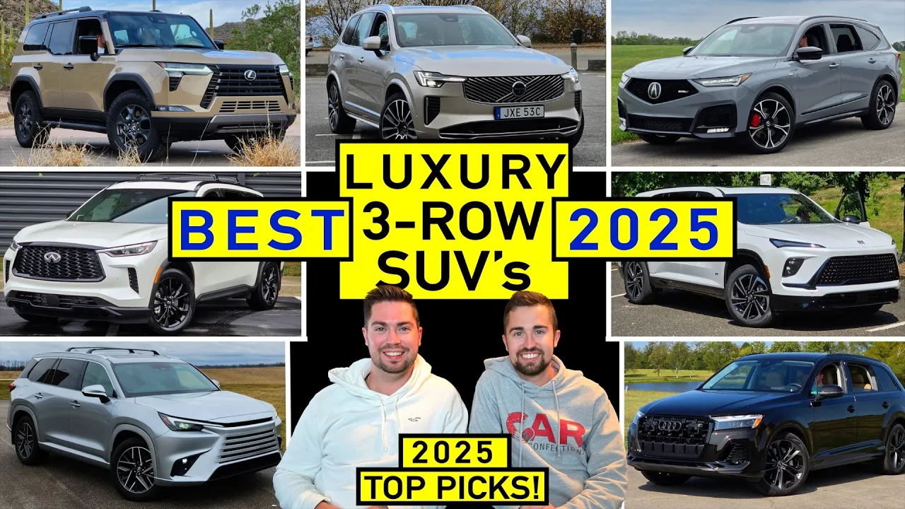 BEST 3-Row Luxury Midsize SUVs for 2025 -- Our TOP PICKS After Reviewing ALL of Them!