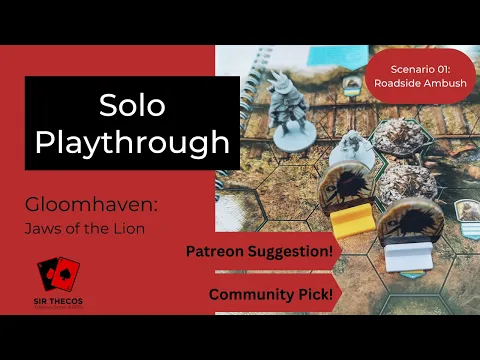Solo Playthrough | Gloomhaven: Jaws of the Lion | Scenario 01: Roadside Ambush